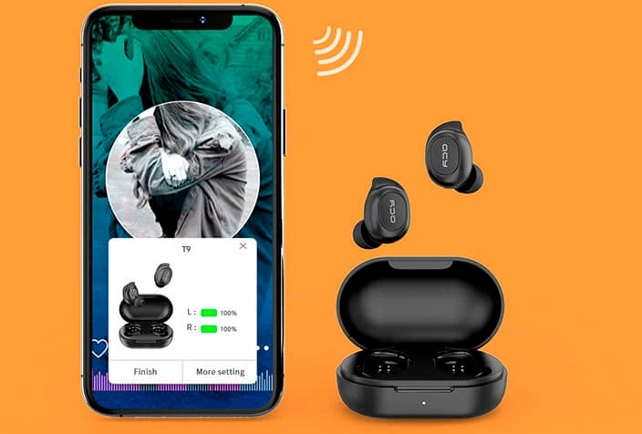 Słuchawki QCY T9 TWS Bluetooth Black - obraz 5