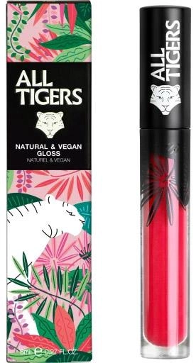 Блик для губ All Tigers Natural & Vegan Gloss 801 Live With Passion 8 мл (3701243208013) - зображення 1