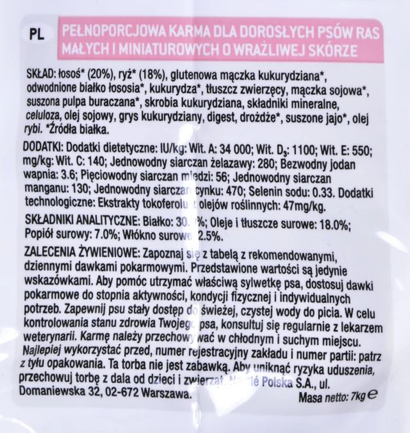 Сухий корм Purina Pro Plan Adult Small&Mini Sensitive Skin 7 kg (DLZPUIKSP0059) - зображення 5