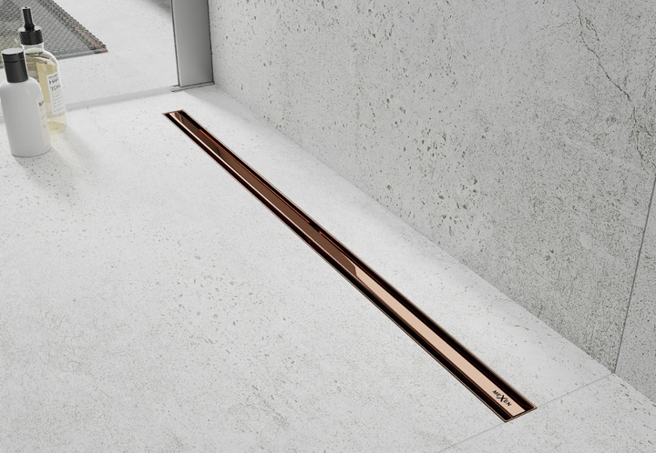 Трап для душа Mexen Flat Slim Rose Gold 80 см. MEX-1641080 - изображение 2