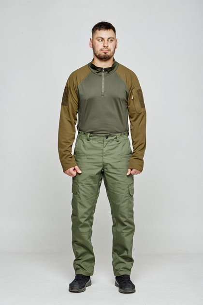 Тактические штаны UKM 48S оливковый карго рип стоп - изображение 1