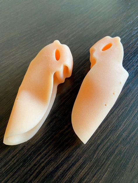 Силіконовий коректор елайнер на два пальці Hallugs Valgus Beige - Фото 6 Силіконовий коректор елайнер на два пальці Hallugs Valgus Beige - изображение 6