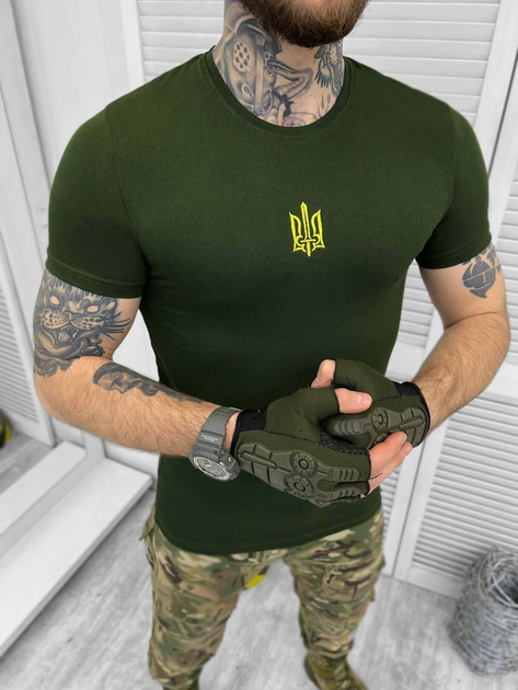 Тактическая футболка стиля военного Olive XL - изображение 2