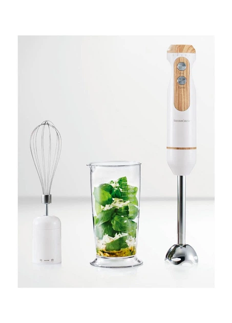 Погружной блендер с венчиком и чашей SSSH 600 A1 белый Silver Crest - зображення 2