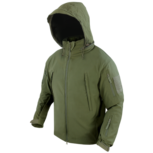 Тактическая утепленная куртка софтшелл с флисом Condor SUMMIT Soft Shell Jacket 602 XX-Large, Олива (Olive) - изображение 1