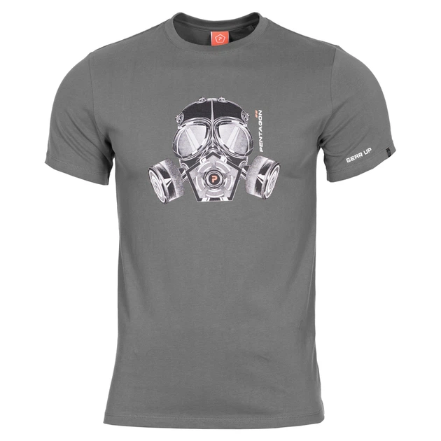 Футболка Pentagon AGERON GAS MASK K09012-GM Medium, Wolf-Grey (Сірий) - Фото 1 Футболка Pentagon AGERON GAS MASK K09012-GM Medium, Wolf-Grey (Сірий) - изображение 1