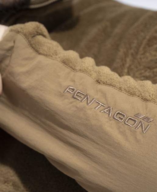 Щільний флісовий пуловер Pentagon GRIZZLY 1/2 SWEATER K09022 Large, Койот (Coyote) - зображення 2