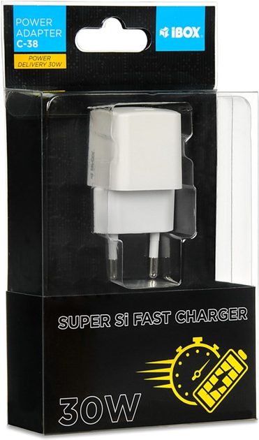 Зарядний пристрій iBOX C-38 1x USB-C (ILUC38W) - зображення 5