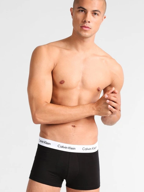 Zestaw majtek męskich typu bokserki Calvin Klein Underwear Boxer 3Pack Low Rise Trunk 0000U2664G-998 L 3 szt Czarny/Bialy/Szary (5051145736946) - obraz 2