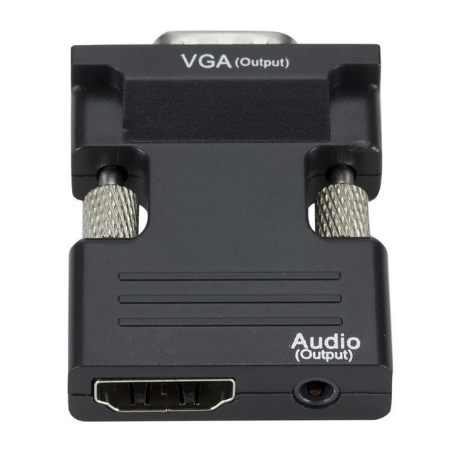 Конвертер з HDMI на VGA, зі звуком, 1080P - Фото 8 Конвертер з HDMI на VGA, зі звуком, 1080P - зображення 8