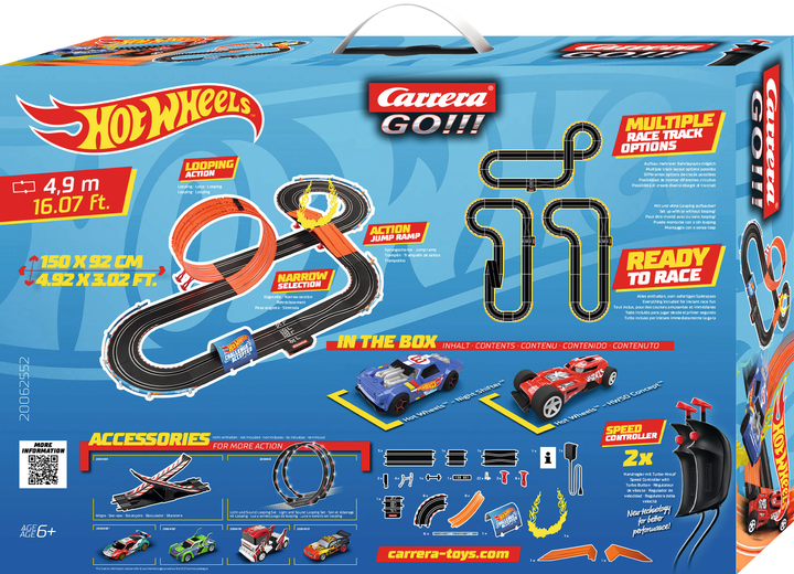 Zestaw do zabawy Carrera GO Hot Wheels Speedway 4.9 m (20062552) - obraz 4