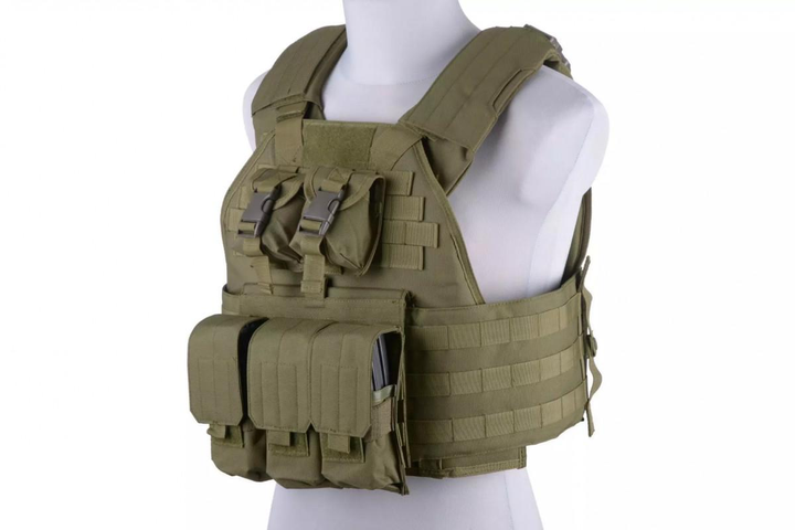 Розвантажувальний жилет GFC Plate Carrier Tactical Vest Olive Drab - зображення 1