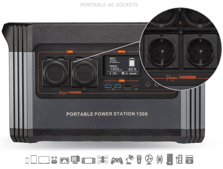 Stacja zasilania Xtorm 392000 mAh 1300 W Czarny (8718182276305) - obraz 8