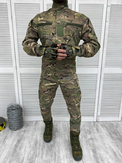Тактический костюм военный Уставной ГОСТ ( Китель + Штаны ), Камуфляж: Мультикам, Размер: S - изображение 1