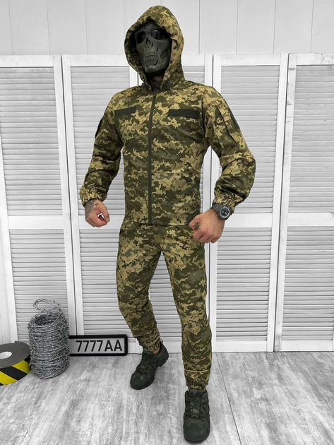 Тактичний костюм військовий Lavar ( Куртка + Штани ), Камуфляж: Піксель ЗСУ, Розмір: XL - зображення 1