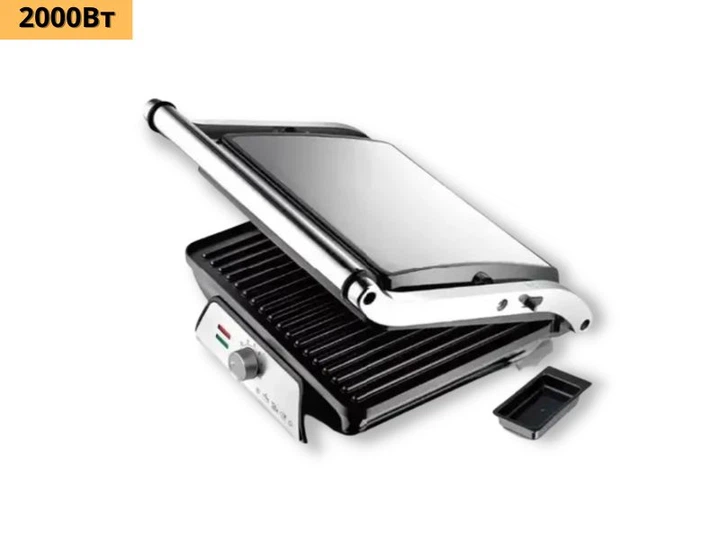 Гриль электрический с антипригарным покрытием XPRO R 2683 серый (41062-R 2683) - изображение 2