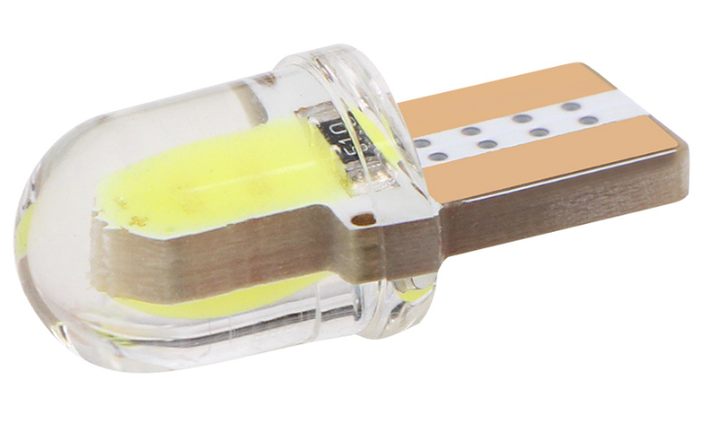Лампочка автомобільна T10 W5W COB LED - синій - зображення 3