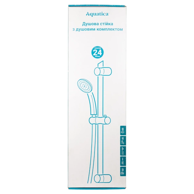 Душова стійка з душовим комплектом (55A) AQUATICA (9792155) - зображення 2