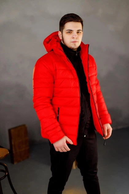 Зимняя спортивная мужская куртка L красная от продавца: Bebandua – в ...