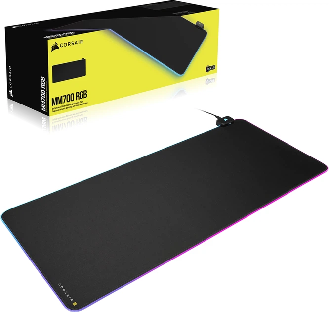 Podkładka pod myszkę Corsair MM700 USB Type-C XL Extended Control RGB (CH-9417070-WW) - obraz 7