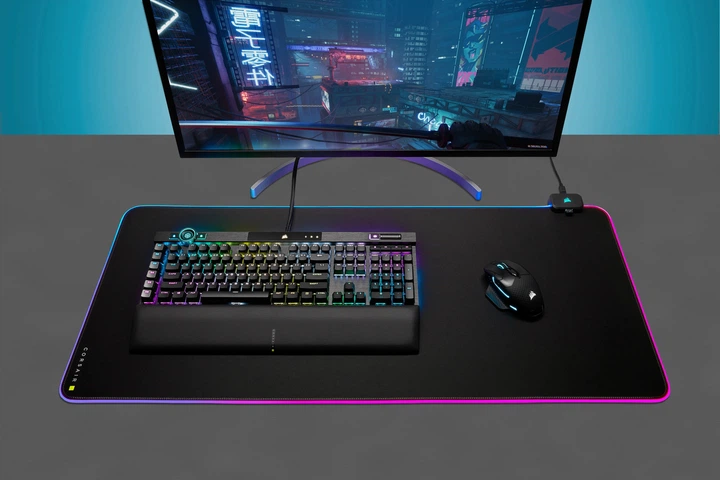 Podkładka pod myszkę Corsair MM700 USB Type-C XL Extended Control RGB (CH-9417070-WW) - obraz 8