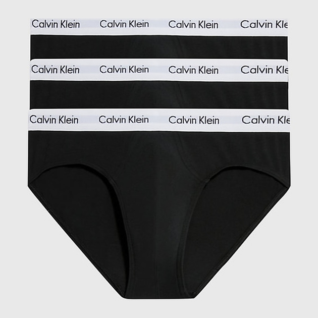 Набір трусів брифів чоловічих Calvin Klein Underwear 3P Brief 000NB1398A-001 M 3 шт Чорний (8718935872129) - зображення 1