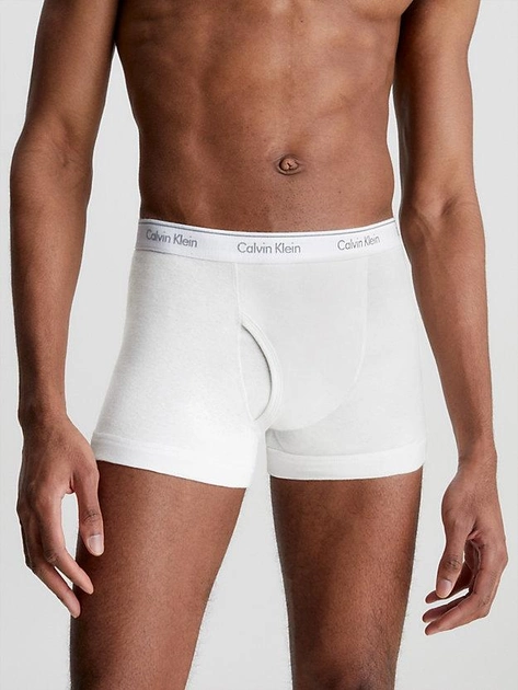 Набір трусів шорти Calvin Klein Underwear Trunk 3Pk 000NB1893A-MP1 S 3 шт Чорний/Білий/Сірий (8719115129347) - зображення 2
