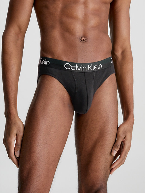 Набір трусів сліпи Calvin Klein Underwear Hip Brief 3Pk 000NB2969A-7V1 S 3 шт Чорний (8719854639114) - зображення 2
