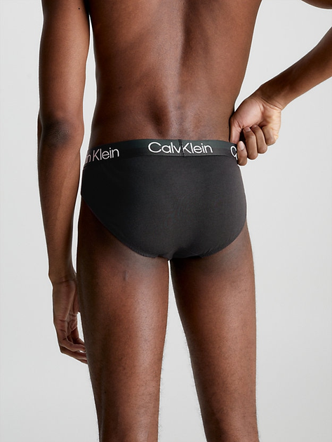 Набір трусів сліпів чоловічих Calvin Klein Underwear Hip Brief 3Pk 000NB2969A-7V1 S 3 шт Чорний (8719854639114) - зображення 3