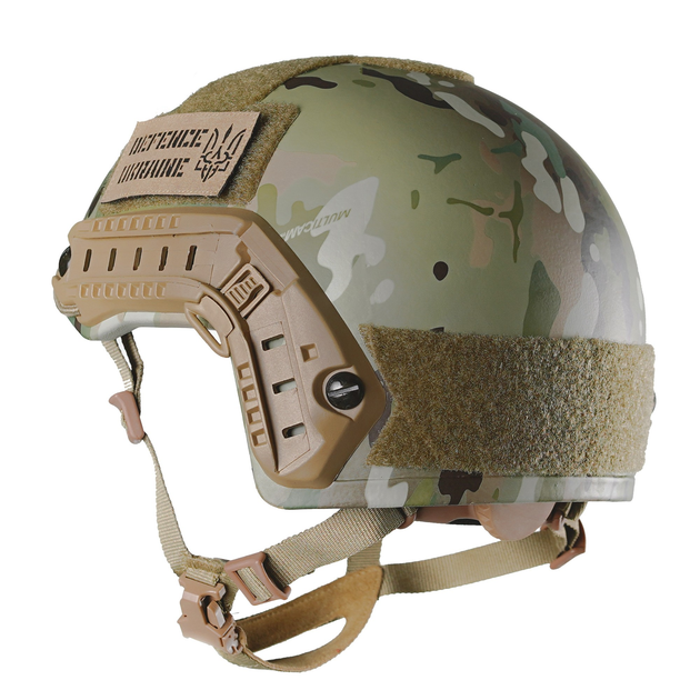 Каска шолом тактичний захист FAST NIJ IIIA балістичний шолом кевларовий UKRDEF мультикам - зображення 2