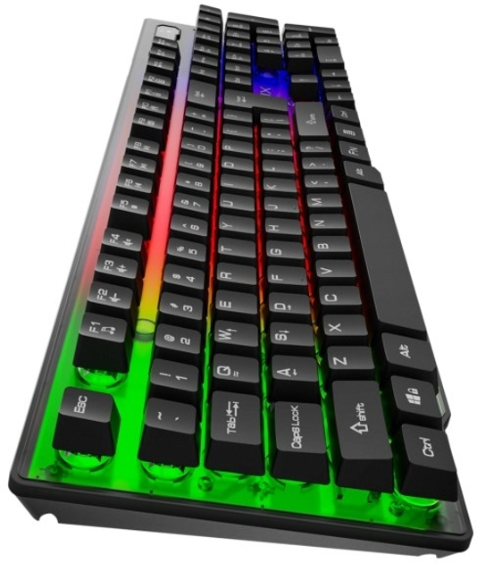 Klawiatura przewodowa Krux Solar RGB USB Czarna (KRX0022) - obraz 7