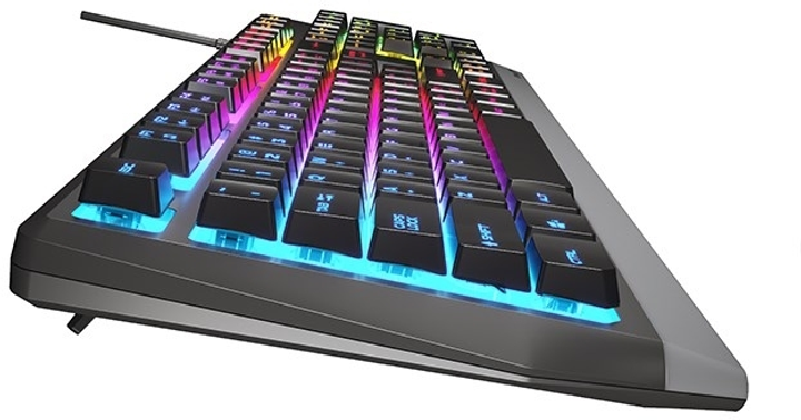 Клавіатура дротова Natec Genesis Rhod 300 RGB Gaming USB Black/Silver (NKG-1528) - зображення 5