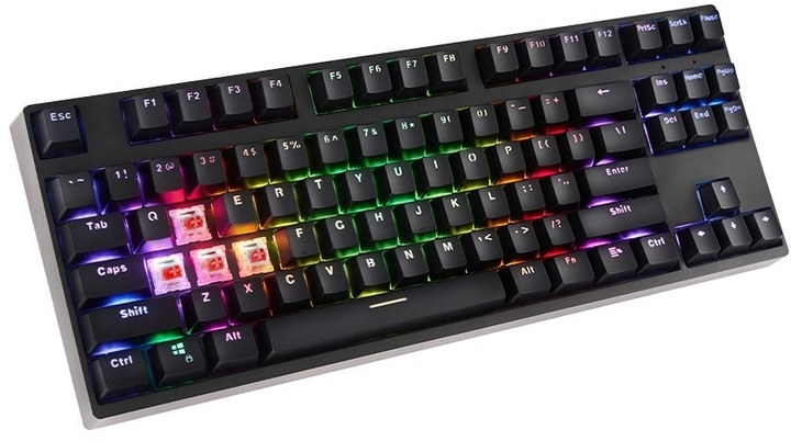 Клавіатура дротова Savio Rampage Outemu Red USB Black (GK-RAMPAGE RED) - зображення 2