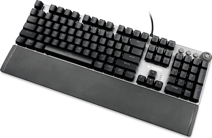 Klawiatura przewodowa Ibox Aurora K-3 USB Srebrna (IKGMK3) - obraz 9