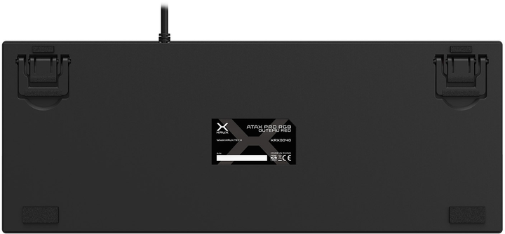 Клавіатура дротова Krux Atax PRO RGB TKL Outemu Brown USB Black (KRX0039) - зображення 11