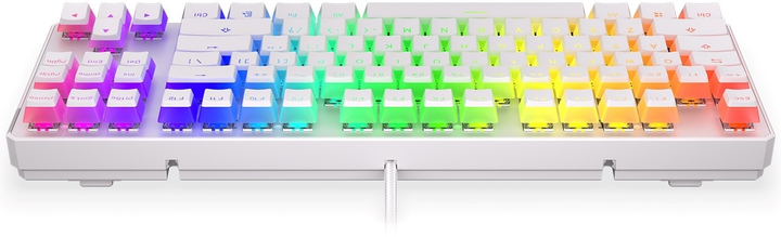 Klawiatura przewodowa Endorfy Thock TKL Pud Kailh Brown USB Onyx White (EY5A008) - obraz 5