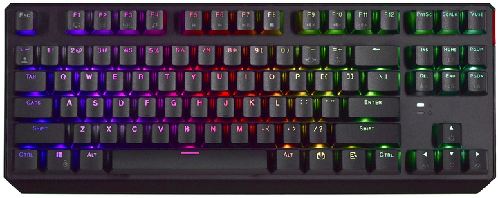 Klawiatura przewodowa Endorfy Thock TKL Kailh Red USB Black (EY5A003) - obraz 1