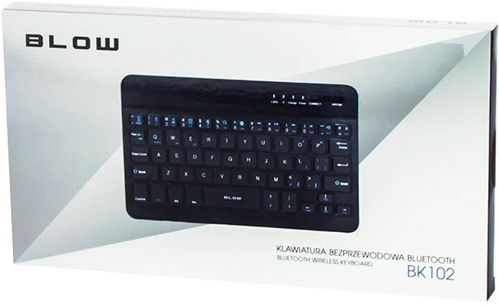 Klawiatura bezprzewodowa Blow BK102 Bluetooth Czarna (78-140#) - obraz 3