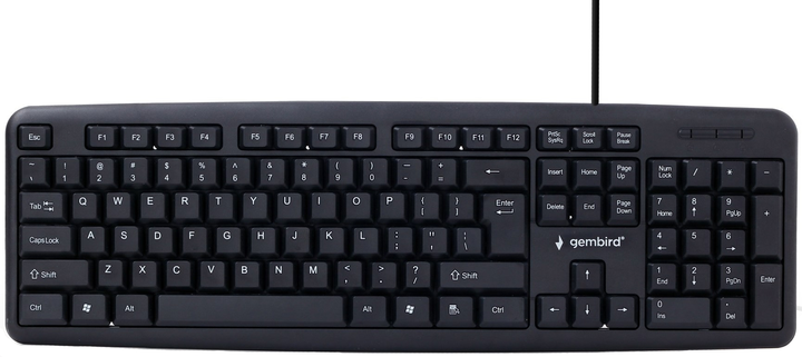 Клавіатура дротова Gembird KB-U-103 USB Black - зображення 1