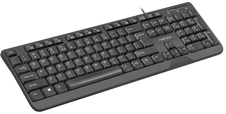 Klawiatura przewodowa Natec Trout USB Czarna (NKL-0967) - obraz 3