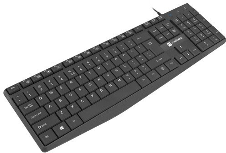 Клавіатура дротова Natec Nautilus US slim USB Black (NKL-1950) - зображення 3