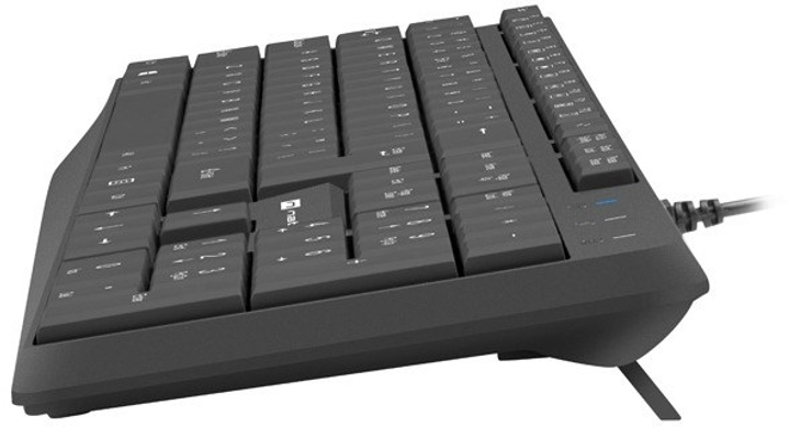 Клавіатура дротова Natec Nautilus US slim USB Black (NKL-1950) - зображення 4