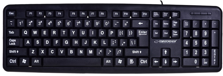 Клавіатура дротова Esperanza Florida USB Black (EK129) - зображення 1