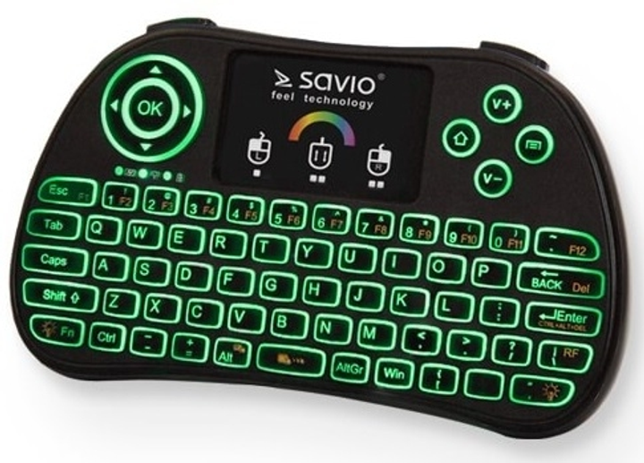 Клавіатура бездротова Savio KW-03 Wireless Black (5901986045441) - зображення 2