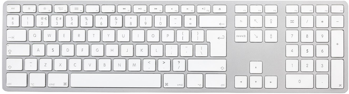 Klawiatura przewodowa Matias Mac Silver USB Grey (FK316S-UK) - obraz 1