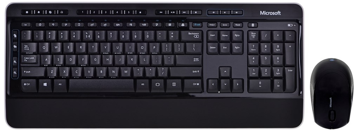 Czarny zestaw bezprzewodowy Microsoft Desktop 3050 (PP3-00020) - obraz 1
