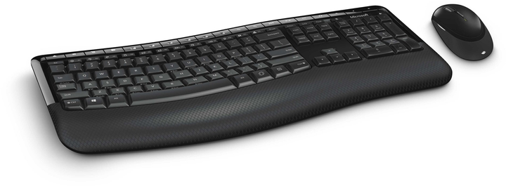 Czarny zestaw bezprzewodowy Microsoft Comfort Desktop 5050 (PP4-00019) - obraz 2