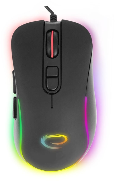 Mysz Esperanza Hesperis USB RGB Czarna (EGM303) - obraz 1