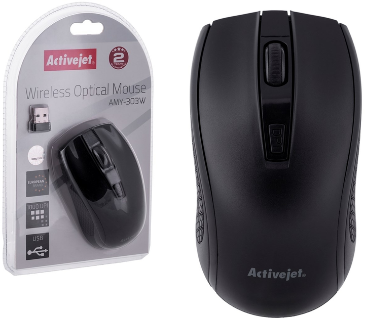 Mysz Activejet AMY-303W Bezprzewodowa Czarna - obraz 8