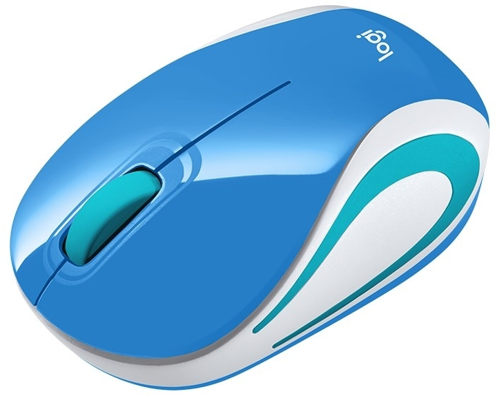 Mysz Logitech M187 Mini Wireless niebieska (910-002733) - obraz 2